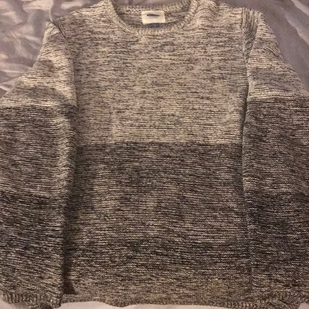 Charcoal/ Black Knit Sweater